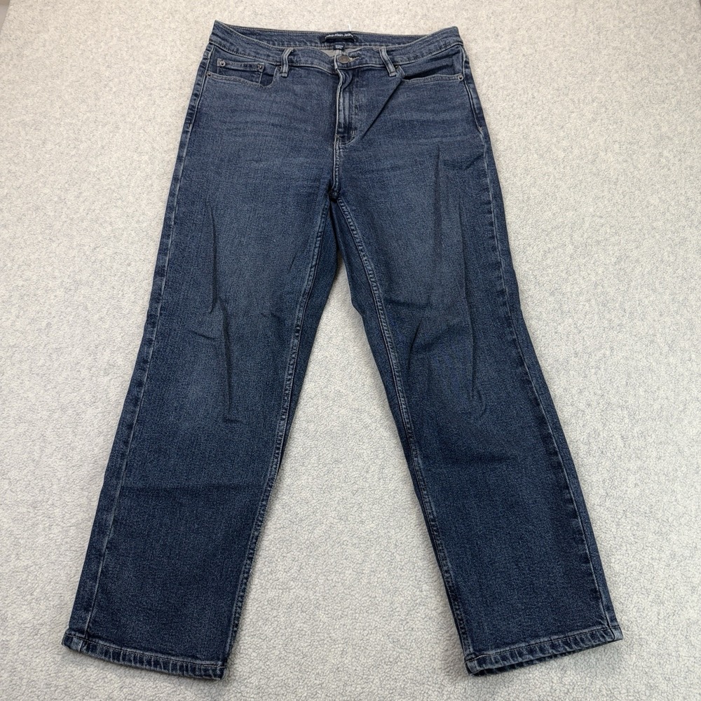 Calvin Klein Jeans Womens 12 Dark Wash Bootcut Denim Mid Rise